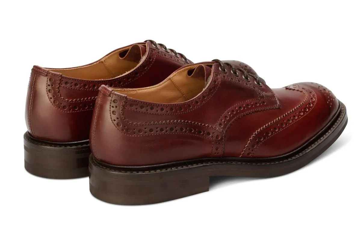 Bourton Country Shoe - Burgundy Burnished sold by Tricker's product image thumbnail 4