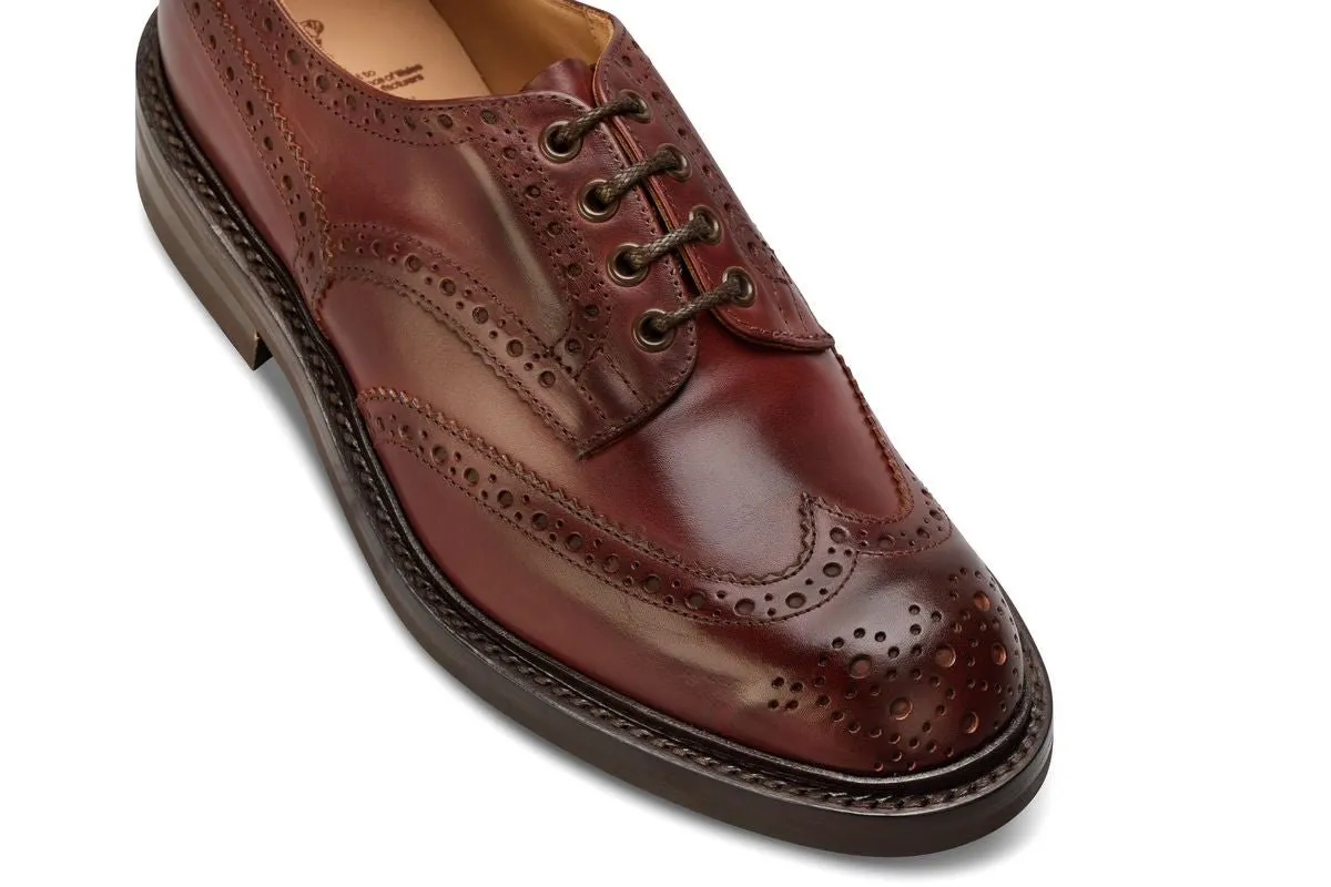 Bourton Country Shoe - Burgundy Burnished sold by Tricker's product image thumbnail 2