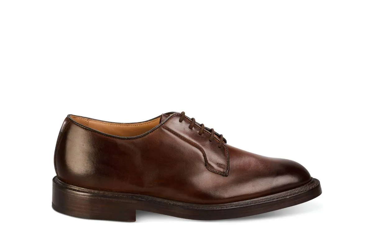 Robert Derby Shoe - Coffee Burnished sold by Tricker's