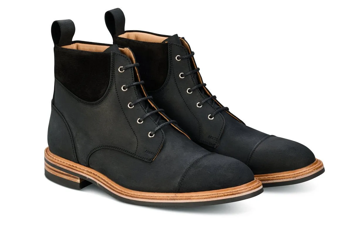 Charles Padded Boot - Black Waxy Commander sold by Tricker's product image thumbnail 2