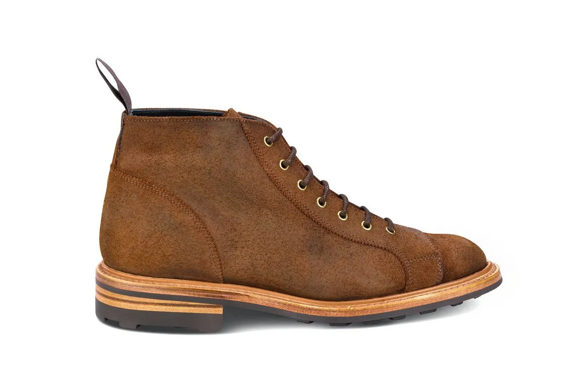 Ethan Monkey Boot - Ridge Reverse Suede sold by Tricker's