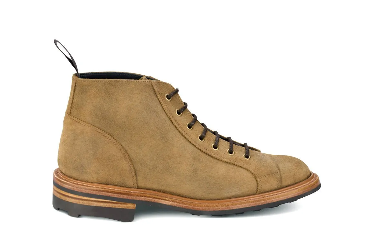 Ethan Monkey Boot - Peanut Reverse Suede made by Tricker's