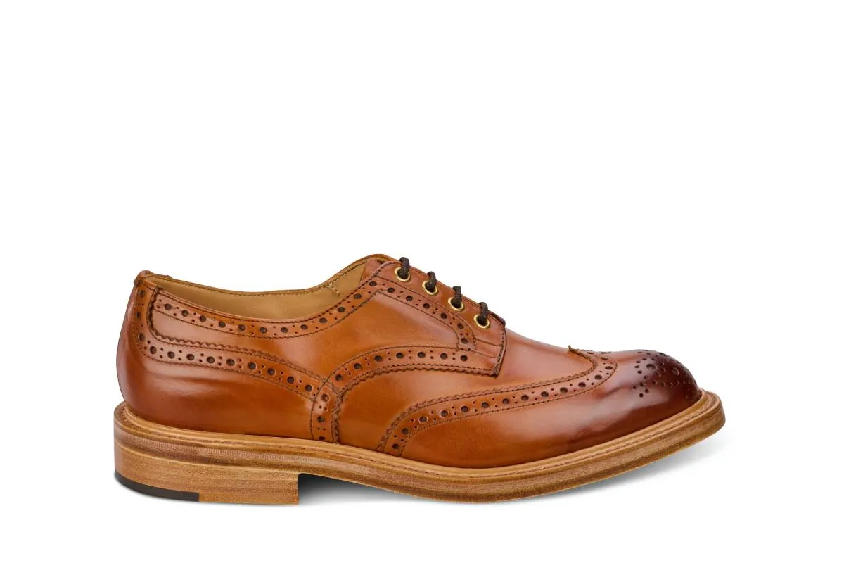 Bourton Country Shoe - Chestnut Burnished sold by Tricker's
