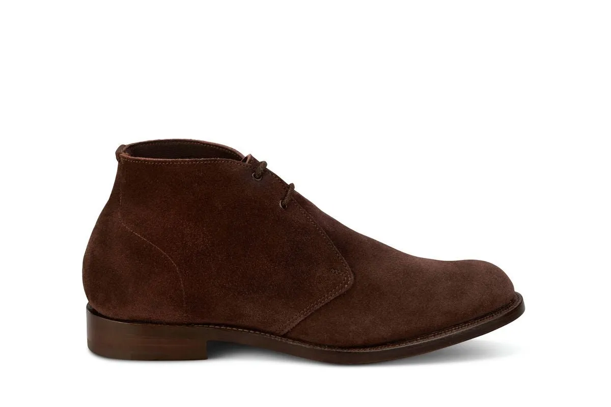 Grant Chukka Boot - Coffee Suede sold by Tricker's