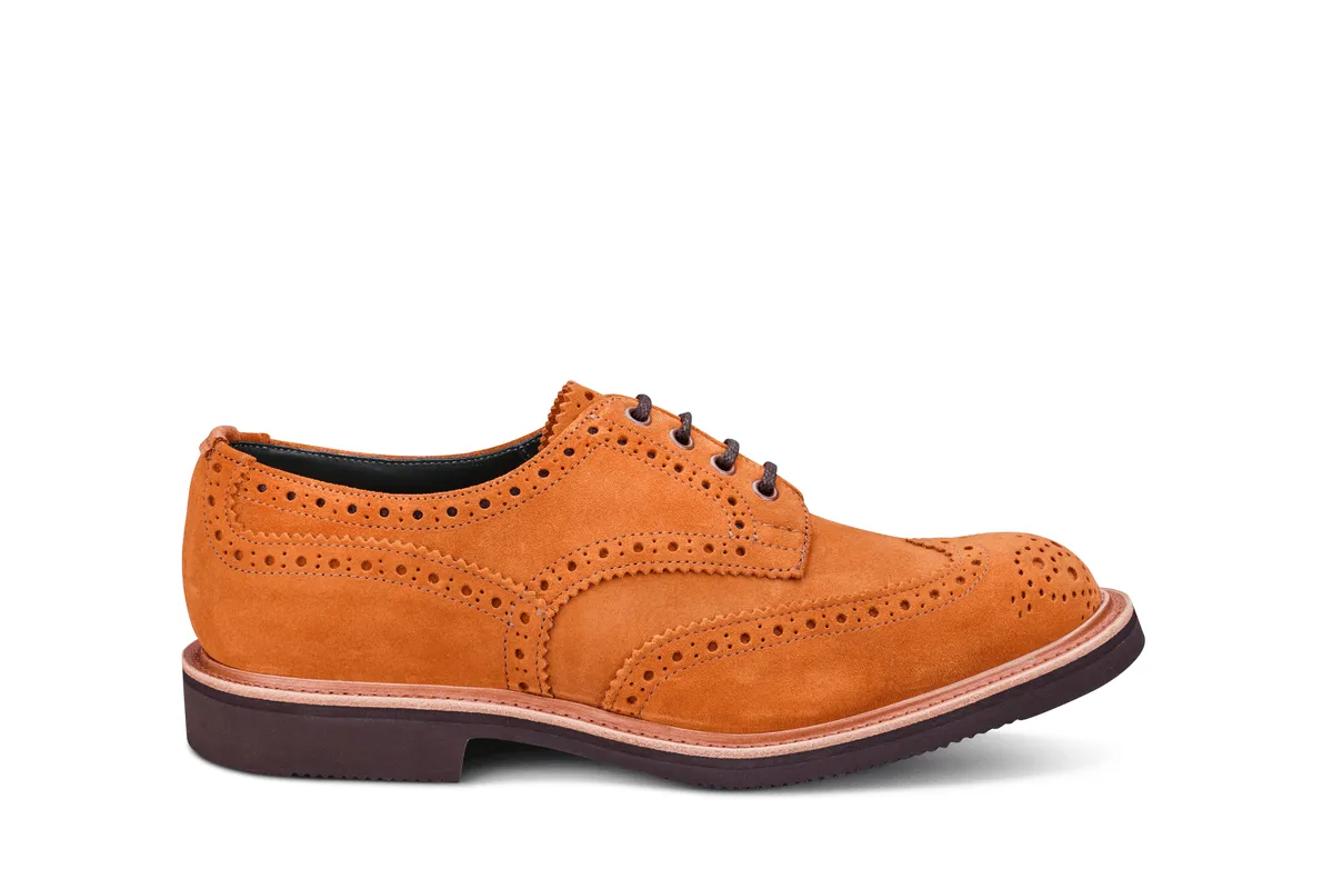 Bourton Country Shoe - Wicker Suede sold by Tricker's