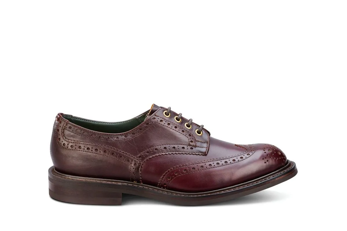 Bourton Country Shoe - Burgundy Old England sold by Tricker's