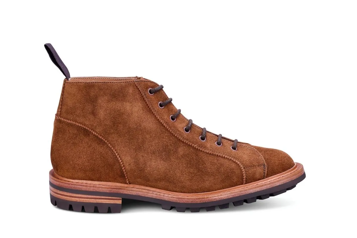 Ethan Monkey Boot - Snuff Reverse Kudu Suede sold by Tricker's
