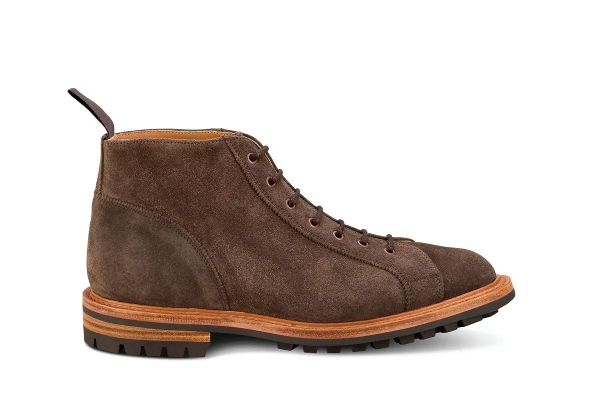 Ethan Monkey Boot - Flint Reverse Kudu Suede sold by Tricker's