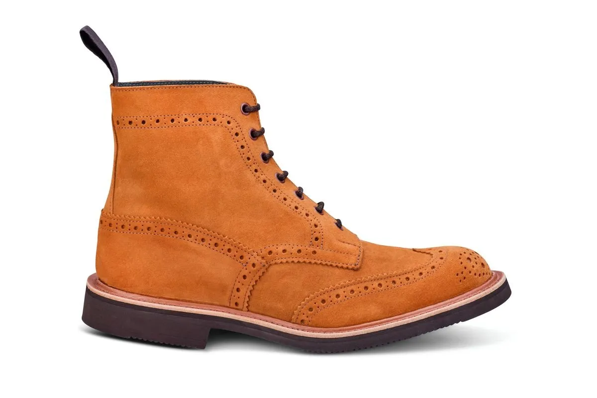 Stow Country Boot - Wicker Suede sold by Tricker's