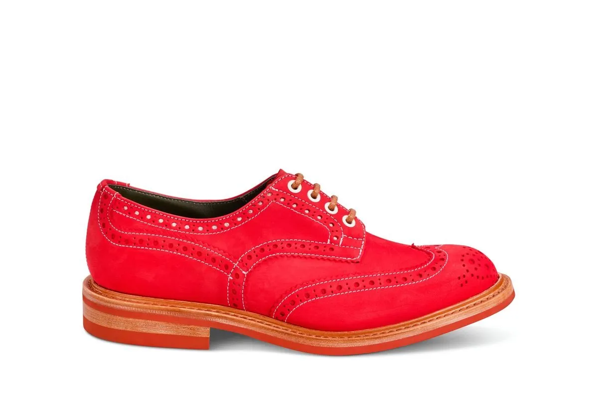 Bourton Country Shoe - Rouge Nubuck sold by Tricker's