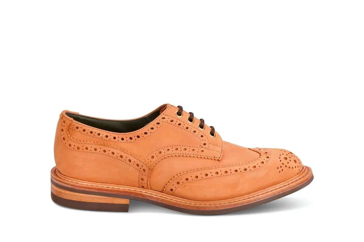 Bourton Country Shoe - Chestnut Nubuck sold by Tricker's