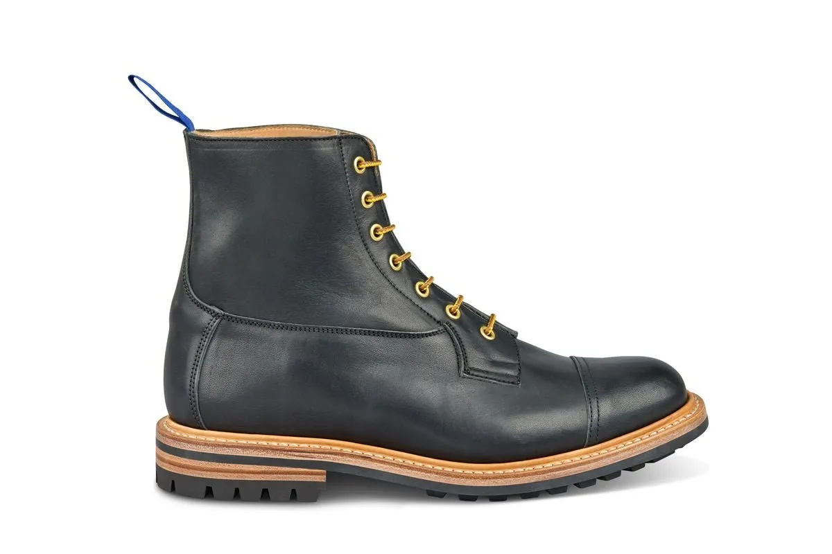 Allan Toe Cap Boot - Black Horween (Tricker's Exclusive) sold by Tricker's