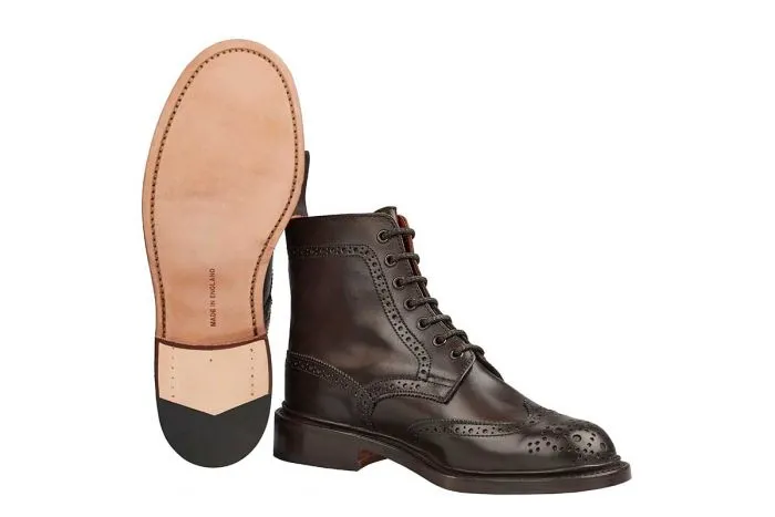 Stephy Brogue Boot - ESPRESSO BURNISHED sold by Tricker's product image thumbnail 5