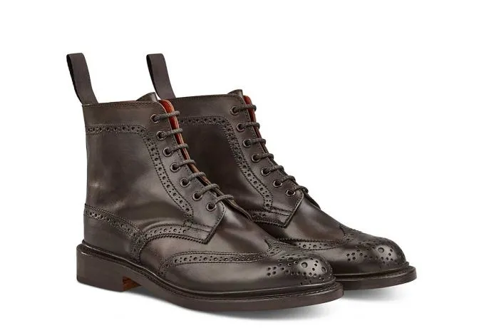 Stephy Brogue Boot - ESPRESSO BURNISHED sold by Tricker's product image thumbnail 3