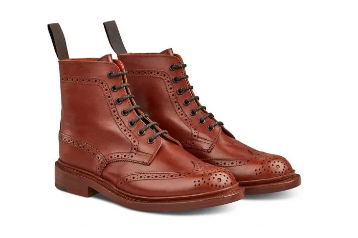 Stephy Brogue Boot - MARRON ANTIQUE sold by Tricker's product image thumbnail 3