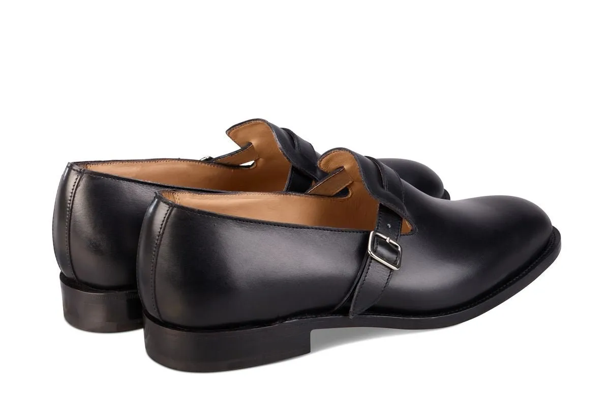 Niles Single Buckle Loafer - Black Calf sold by Tricker's product image thumbnail 3