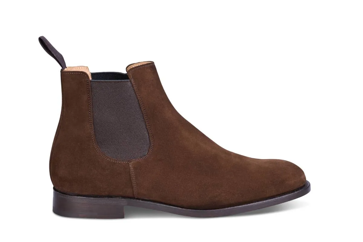 Brighton Chelsea Boot - Chocolate Repello Suede sold by Tricker's