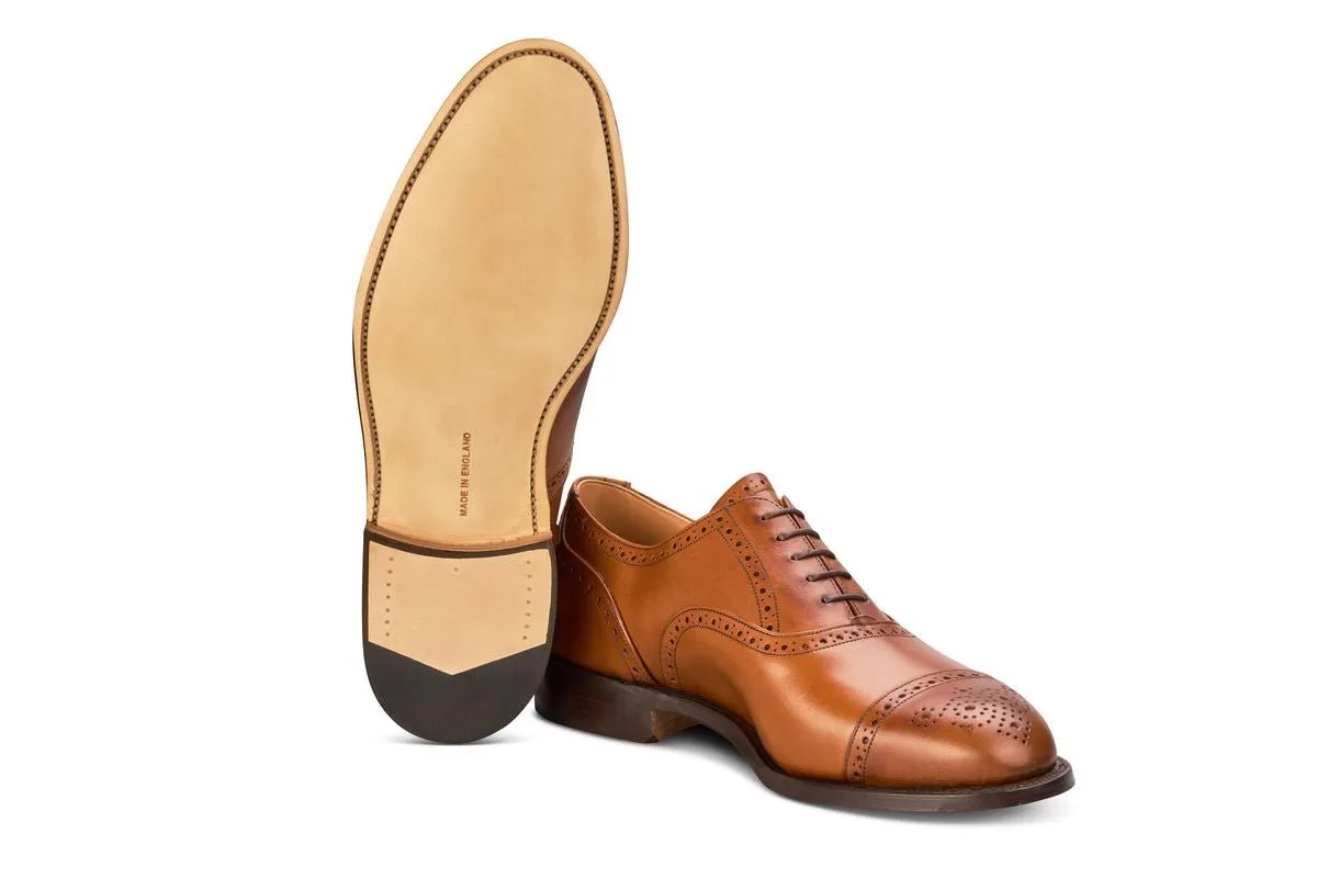 Cambridge JS9518 Brogue Toecap Oxford City Shoe - Beechnut (Multiple Width Fittings) sold by Tricker's product image thumbnail 5