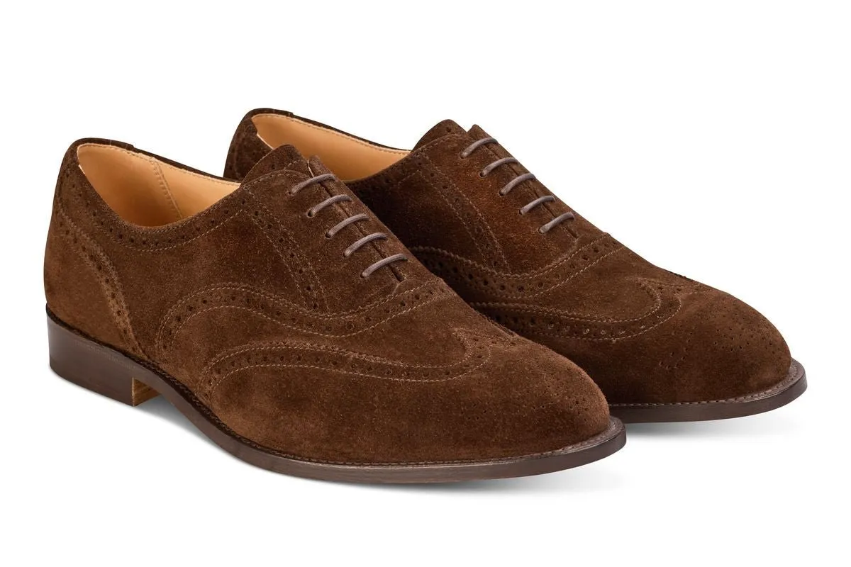 Epsom JS9524 Brogue Oxford City Shoe - Chocolate (Multiple Width Fittings) sold by Tricker's product image thumbnail 4
