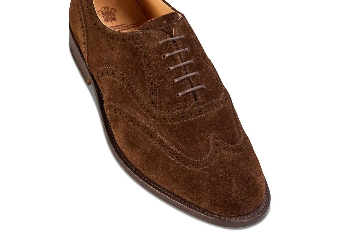 Epsom JS9524 Brogue Oxford City Shoe - Chocolate (Multiple Width Fittings) sold by Tricker's product image thumbnail 2