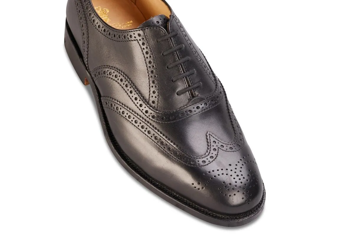 Epsom JS9524 Brogue Oxford City Shoe - Black (Multiple Width Fittings) sold by Tricker's product image thumbnail 2