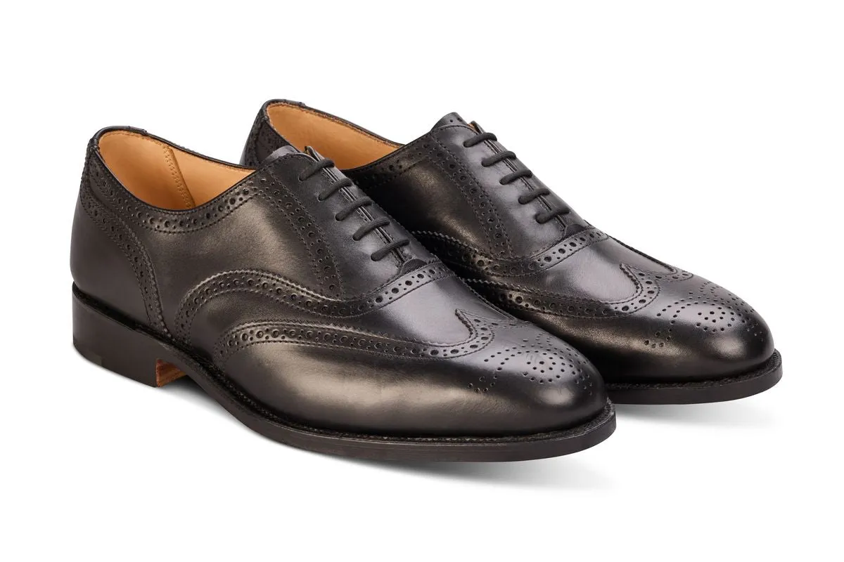 Epsom JS9524 Brogue Oxford City Shoe - Black (Multiple Width Fittings) sold by Tricker's product image thumbnail 3