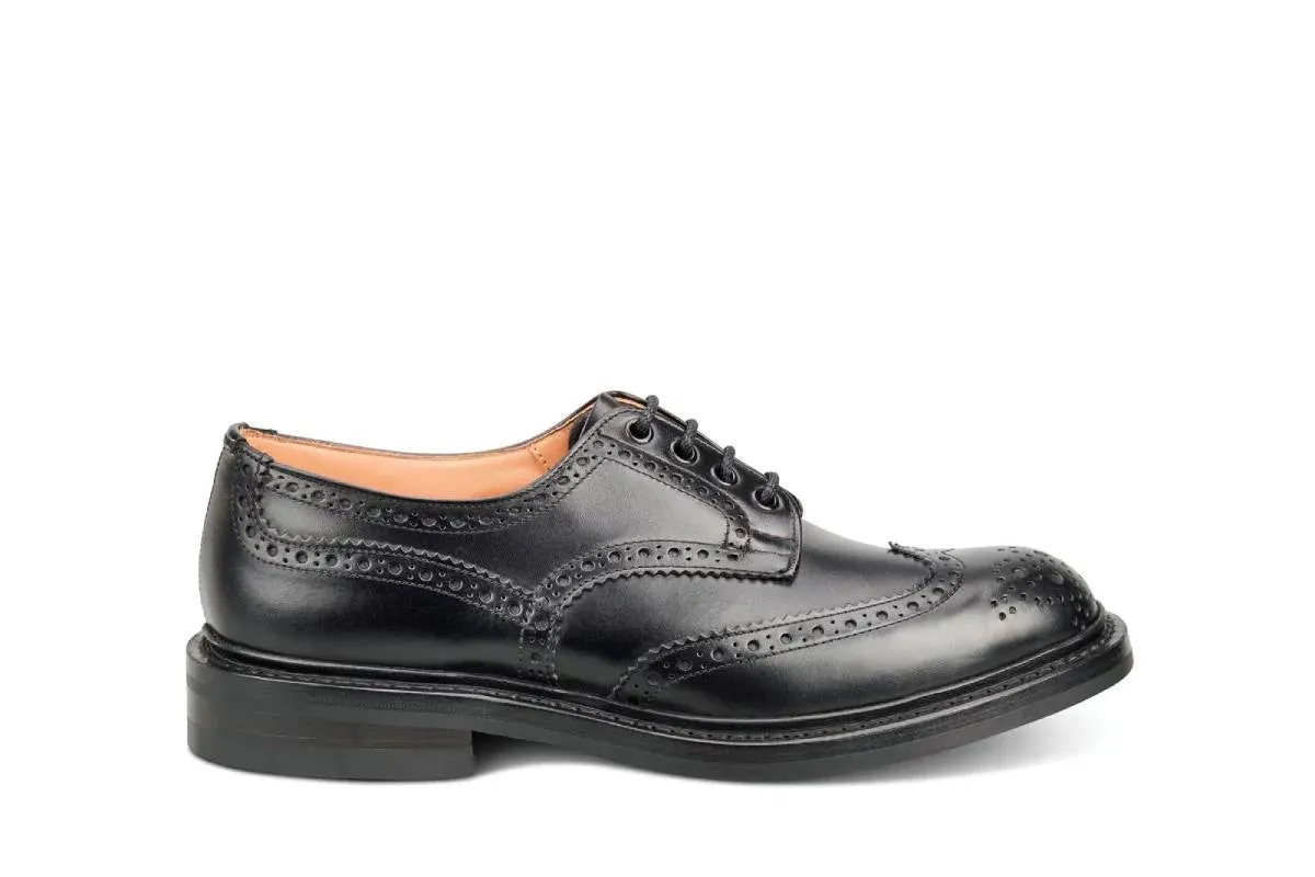 BOURTON COUNTRY SHOE - Black Calf (6 Fitting) sold by Tricker's