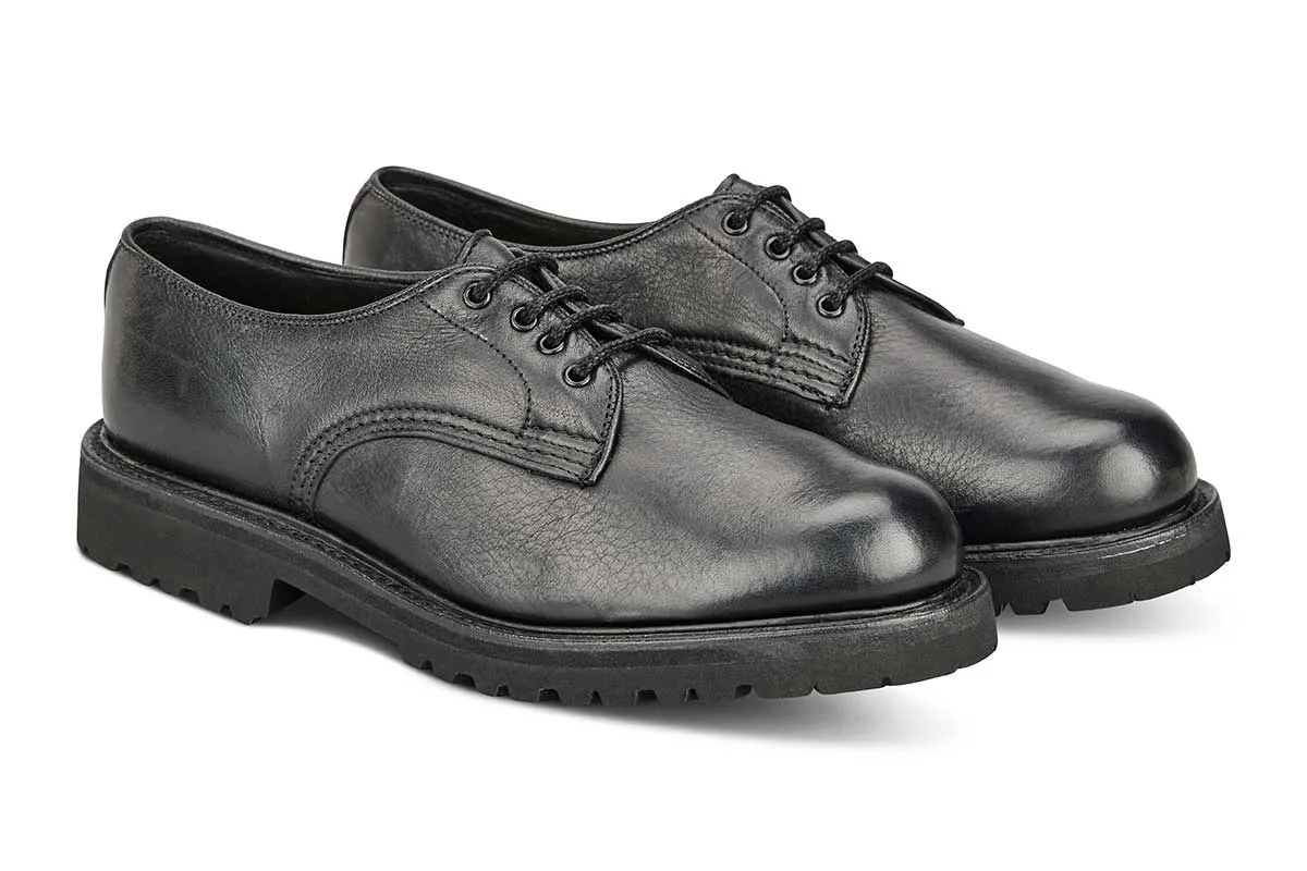 Linda Derby Tramper Shoe - Olivvia Deerskin - Black sold by Tricker's product image thumbnail 3
