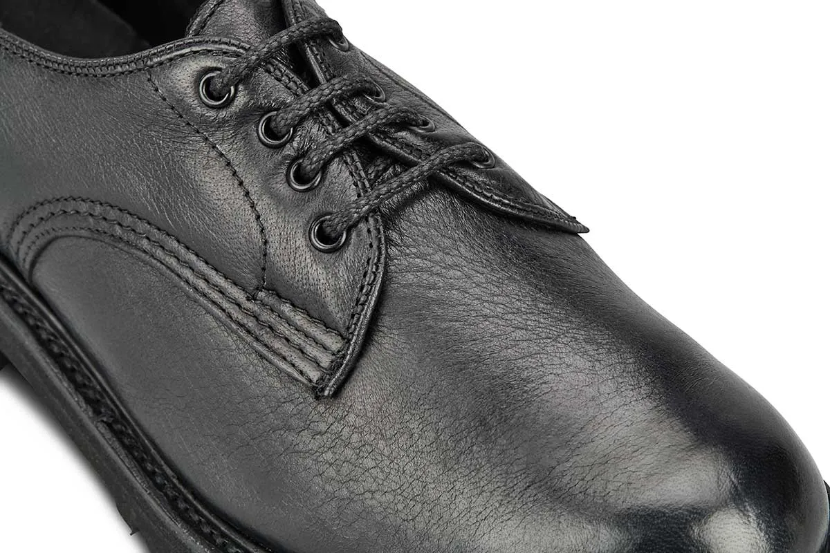 Linda Derby Tramper Shoe - Olivvia Deerskin - Black sold by Tricker's product image thumbnail 2