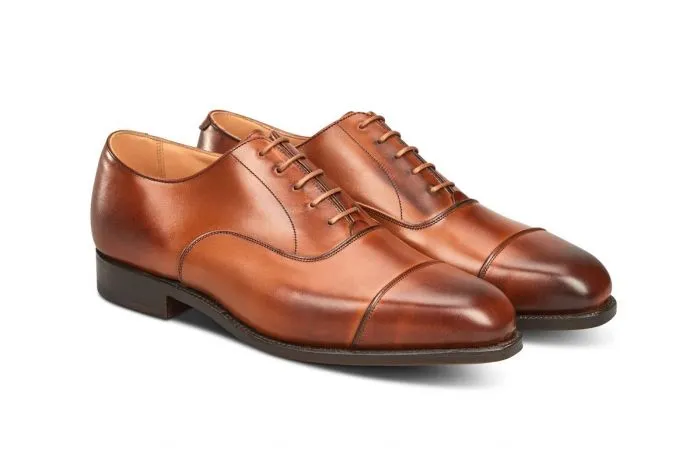 Regent Plain Toecap Oxford City Shoe - Beechnut sold by Tricker's product image thumbnail 3