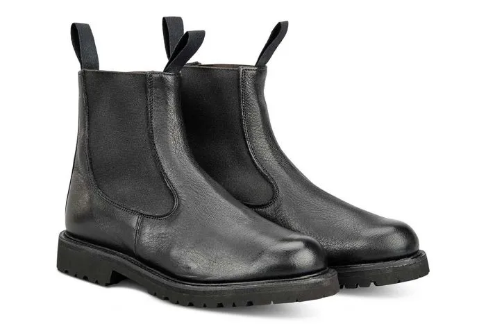 Paula Chelsea Boot - Olivvia Deerskin - Black sold by Tricker's product image thumbnail 3