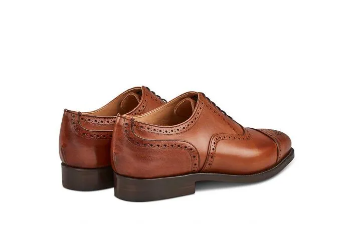 Kensington Toecap Oxford City Shoe - Beechnut Burnished sold by Tricker's product image thumbnail 4