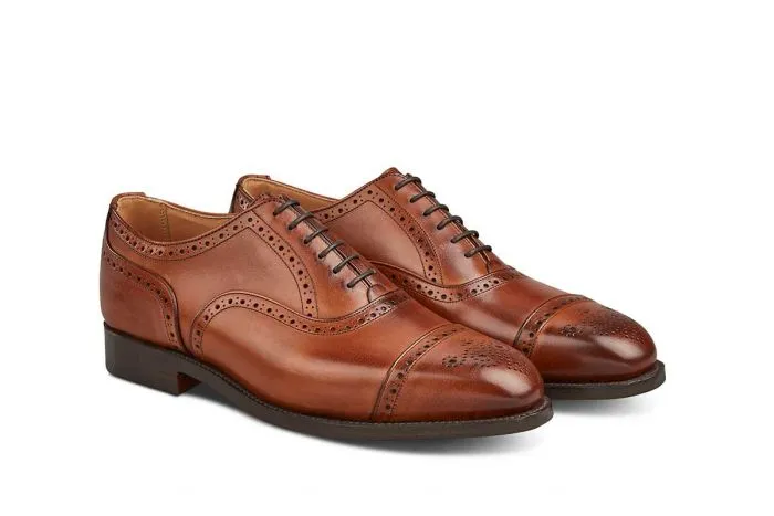 Kensington Toecap Oxford City Shoe - Beechnut Burnished sold by Tricker's product image thumbnail 3