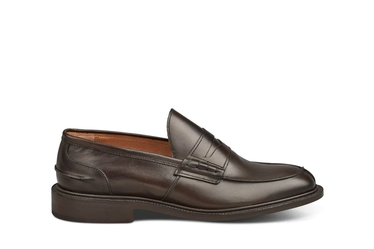 James Penny Loafer - Espresso Burnished sold by Tricker's