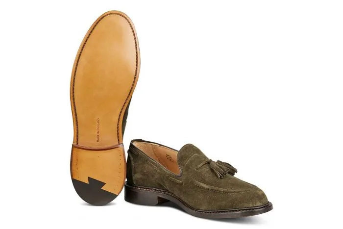 Elton Tassel Loafer - Earth Suede sold by Tricker's product image thumbnail 5