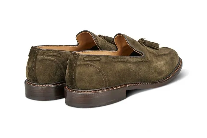 Elton Tassel Loafer - Earth Suede sold by Tricker's product image thumbnail 3