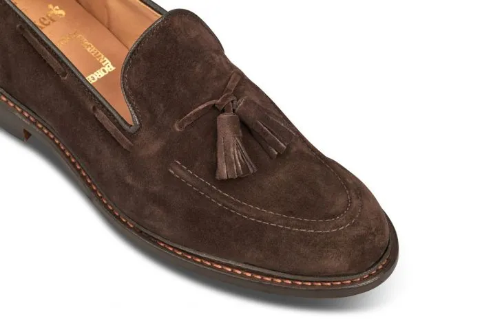 Elton Tassel Loafer - Coffee Suede sold by Tricker's product image thumbnail 2