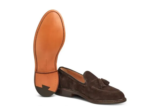 Elton Tassel Loafer - Coffee Suede sold by Tricker's product image thumbnail 5