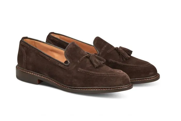 Elton Tassel Loafer - Coffee Suede sold by Tricker's product image thumbnail 3