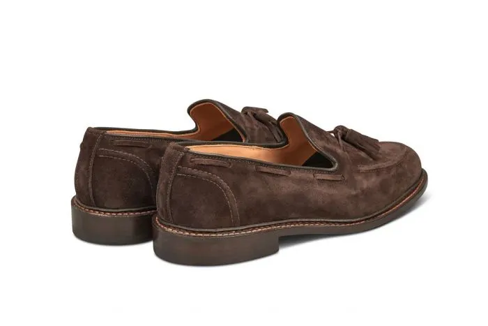 Elton Tassel Loafer - Coffee Suede sold by Tricker's product image thumbnail 4
