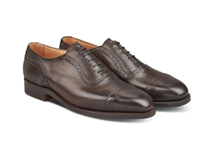 Belgrave Toecap Oxford City Shoe - Espresso Burnished sold by Tricker's product image thumbnail 3