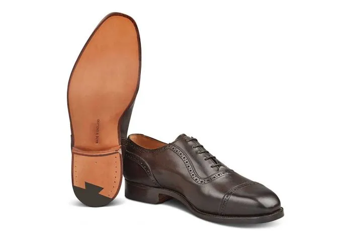Belgrave Toecap Oxford City Shoe - Espresso Burnished sold by Tricker's product image thumbnail 5