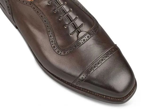 Belgrave Toecap Oxford City Shoe - Espresso Burnished sold by Tricker's product image thumbnail 2