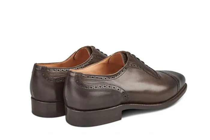 Belgrave Toecap Oxford City Shoe - Espresso Burnished sold by Tricker's product image thumbnail 4