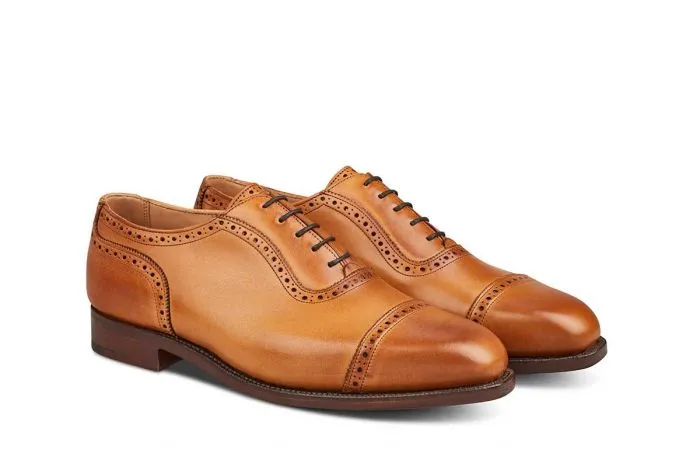 Belgrave Toecap Oxford City Shoe - 1001 Burnished sold by Tricker's product image thumbnail 3