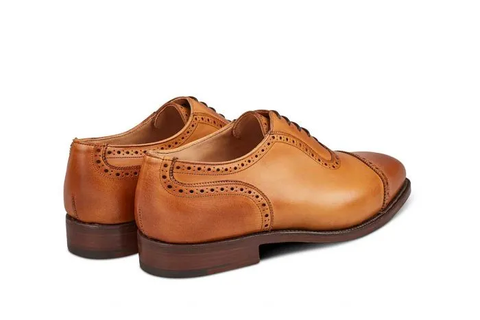 Belgrave Toecap Oxford City Shoe - 1001 Burnished sold by Tricker's product image thumbnail 4