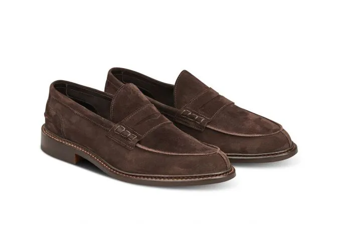 Adam Penny Loafer - Coffee Suede sold by Tricker's product image thumbnail 3