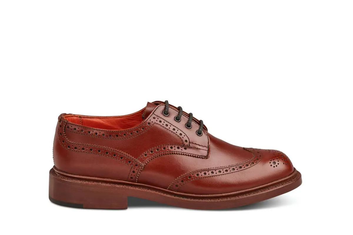 Anne Brogue Country Shoe - Marron Antique sold by Tricker's