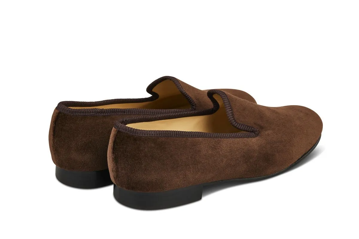 CHURCHILL VELVET SLIPPER - Brown sold by Tricker's product image thumbnail 4