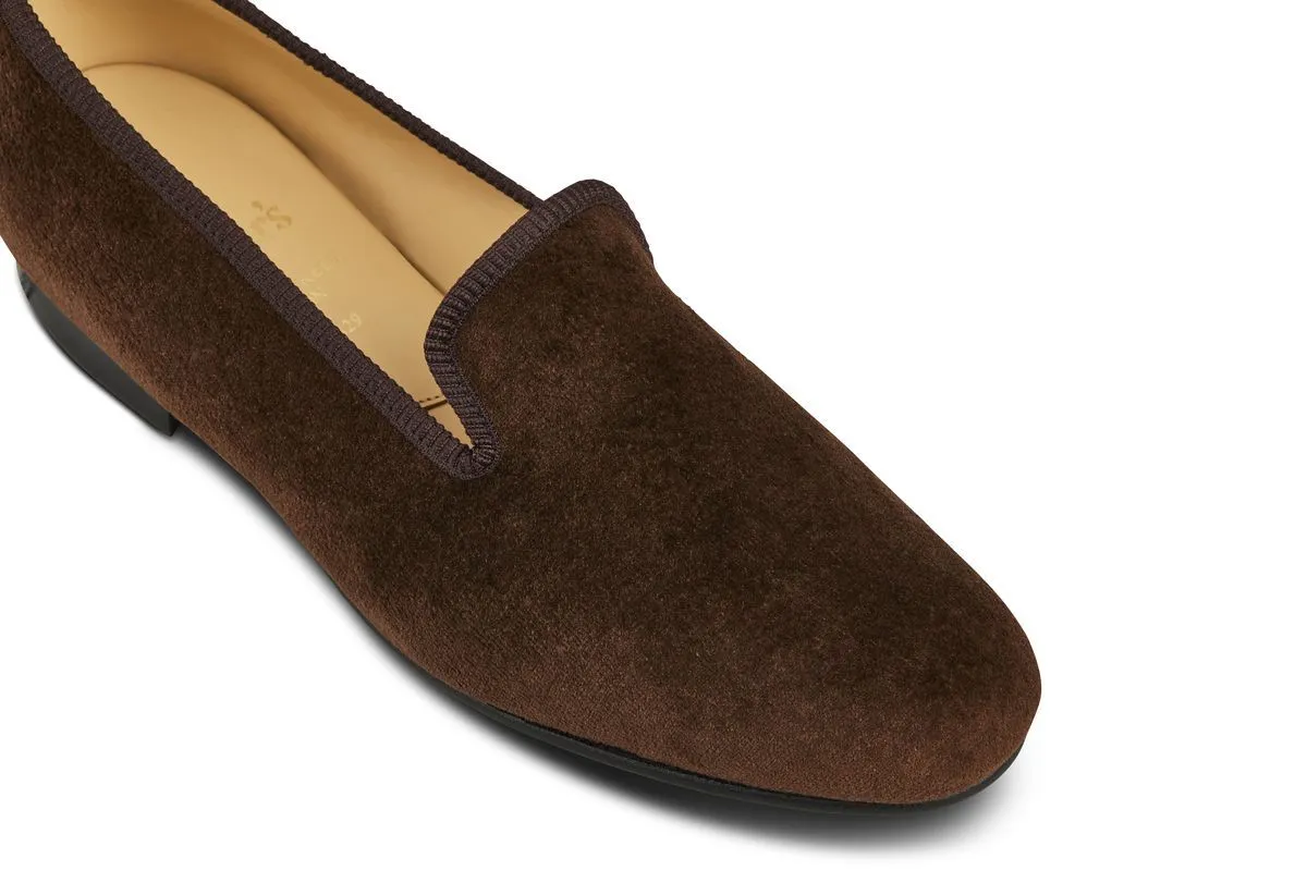 CHURCHILL VELVET SLIPPER - Brown sold by Tricker's product image thumbnail 2